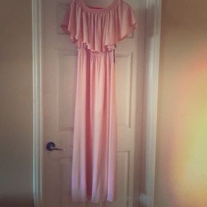 NWT Show Me Your MuMu Off-the-Shoulder Maxi Dress